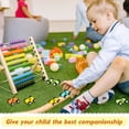 thumbnail image 4 of Mini coche de madera de 8 piezas, coche de carreras de madera para niños, pista de madera colorida, juguete con rampa, coche de repuesto, juegos de vehículos de juguete, 4 of 5