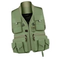 thumbnail image 3 of Fotografía Chaleco Chaqueta Sin Mangas Chaqueta de Exterior Chaleco de Chaleco de Trabajo , XXXL Verde XXXL Sunnimix Chaleco de pesca para hombres, 3 of 8