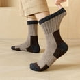 thumbnail image 7 of AINIYS Wool Socks Mens Extra Thick Winter Warm Thermal Crew Socks Socks for Men Cold Weather Coffee Free Size, 7 of 7