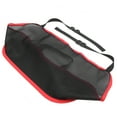 thumbnail image 2 of Red universal para coche, bolsillo para guardar cosas entre asientos, bolsa de malla, barrera para mascotas, accesorios para el interior del coche, color negro con borde rojo., 2 of 14