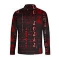 thumbnail image 4 of ZCFZJW Mens Knit Polo Shirt Quarter Zip Slim Fit Pullover Long Sleeve Sweater Trendy Big and Tall Graphic Polo Sweatshirts Lightweight Soft Cotton T-Shirts Red L, 4 of 5