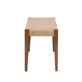 thumbnail image 4 of Powell Holden Dining Bench with Handwoven Rope Seat, Brown/Natural, 4 of 8