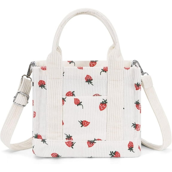 Corduroy Handbag Small Crossbody Bag Women's Crossbody Zip Casual Bag Tote Handbag