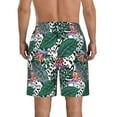 thumbnail image 3 of Naloa Tropical Leaves Men's Beach Shorts, Surfing shorts, Swim trunks, Quick Dry Swim Trunks for Surfing Beach Fun - XX-Large, 3 of 9