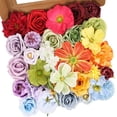 thumbnail image 1 of Set combinado de flores artificiales Luckinds Rainbow Colorful, 1 of 7