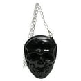 thumbnail image 4 of Sac à Tête Squelette Halloween PU Fermeture Éclair Sac Bandoulière Crâne Grande Capacité Sacoche Effrayant Sac Chaîne Squelette Couleur Unie, 4 of 6
