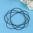 thumbnail image 2 of 6 Pcs Standard Connecting Ropes Elastic Rubber Bands Spare Ropes Metal Buckle Elastic Cords for Traveler‘s Notebook DIY Hand Account Notebook Accessories (Black), 2 of 7