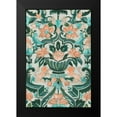 thumbnail image 2 of Vess, June Erica 11x14 Black Modern Framed Museum Art Print Titled - Verdant Tapestry II, 2 of 5
