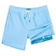 thumbnail image 1 of Trajes de baño SURF CUZ para hombre con forro compresor, azul claro, 1 of 8