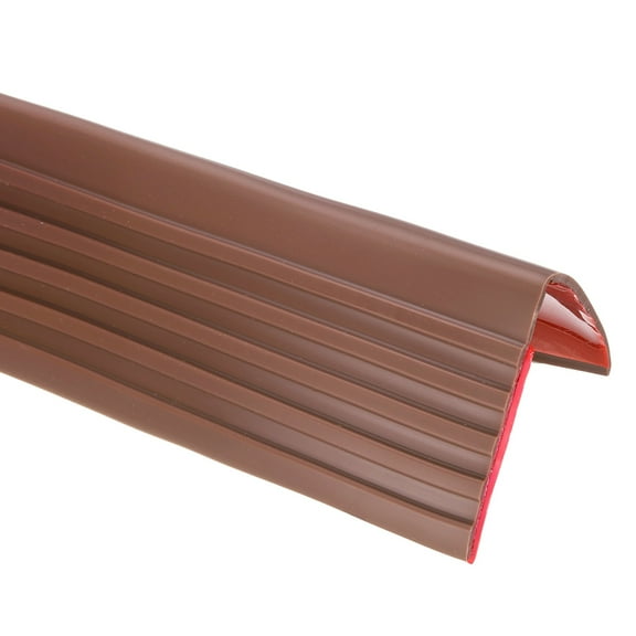 Stair Nosing, 3.3 ft (2x2 Inch) Self-Adhesive Step Edge Protector, Coffee