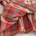 thumbnail image 5 of Sgkm Toddler Girl Outfits 2 Piece Outfits Plaid Crop Top Wide Leg Pants Summer Clothes Trendy Casual Red 6-7 Years, 5 of 8