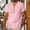 Pink, variant on Cotton Linen T Shirts for Man Short Sleeve Lightweight Breathable V Neck Relaxed Fit Casual Tshirts Mens Tees