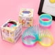 thumbnail image 2 of Slinky, el juguete original de resorte para caminar, Slinky gigante de plástico con forma de arcoíris, juguetes para niños a partir de 5 años, 2 of 5