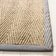 thumbnail image 5 of SAFAVIEH Natural Fiber Maisy Solid Runner Rug, Natural/Dark Grey, 2'6" x 8', 5 of 12