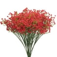 thumbnail image 1 of Flores Artificiales Unique Bargains Gypsophila Rojas 21 Piezas Tacto Real, 1 of 6