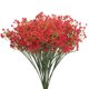 thumbnail image 1 of Flores Artificiales Unique Bargains Gypsophila Rojas 21 Piezas Tacto Real, 1 of 6