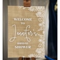 thumbnail image 2 of Darling Souvenir MADE WITH LOVE PersonalizedWelcomeSignFor Bridal Shower,Burlap,Bridal Shower Collection Great For Your Celebrations- 18x 12, 2 of 5