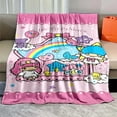 6 sizes Anime Hello Kitty Cat blanket Little Twin Stars Soft Fluffy