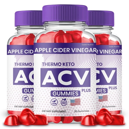 Thermo Keto Gummies, Thermo Keto ACV Gummies Thermo Keto, Dietary Supplement (3 Pack)