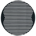 thumbnail image 3 of SAFAVIEH Montauk Amadine Striped Cotton Area Rug, Black/Ivory, 5' x 8', 3 of 9