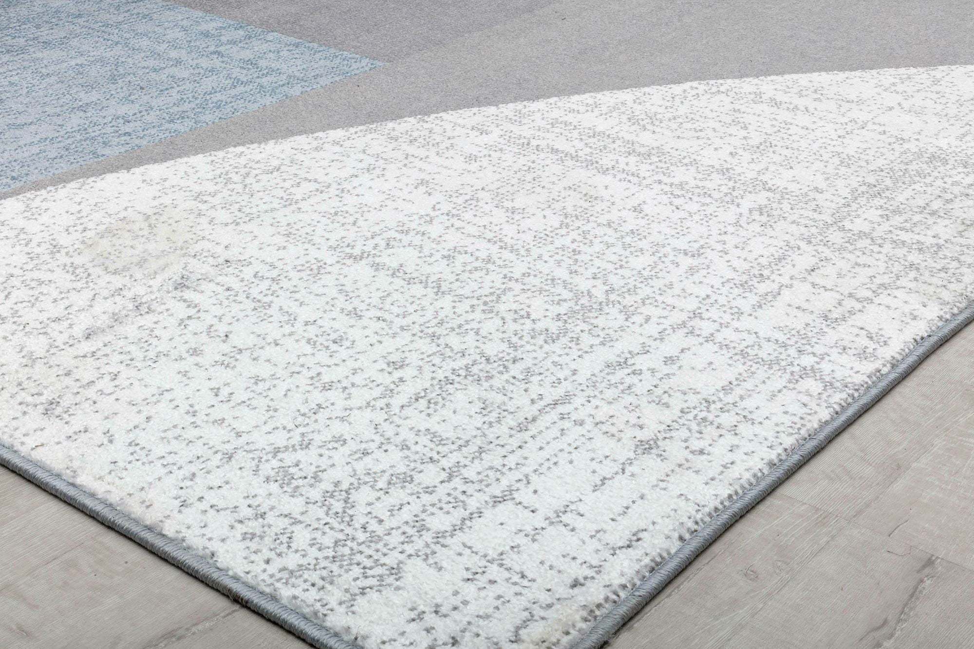Rugs America Amabella IV70A Nature Essentials Abstract Vintage White Area Rug, 2'6" x 8'