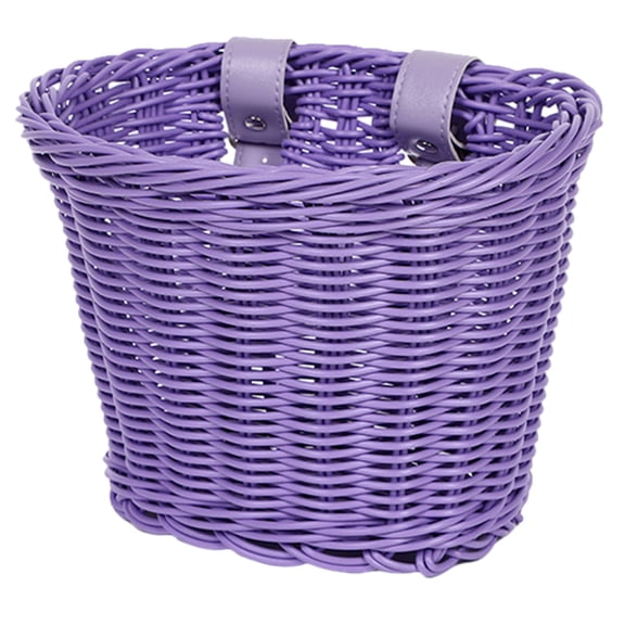 COOLHOOD Childrens Bicycles Front Basket Waterproofs Wovens Bikes Basket Bicycles Wicker Basket for Boy Girl