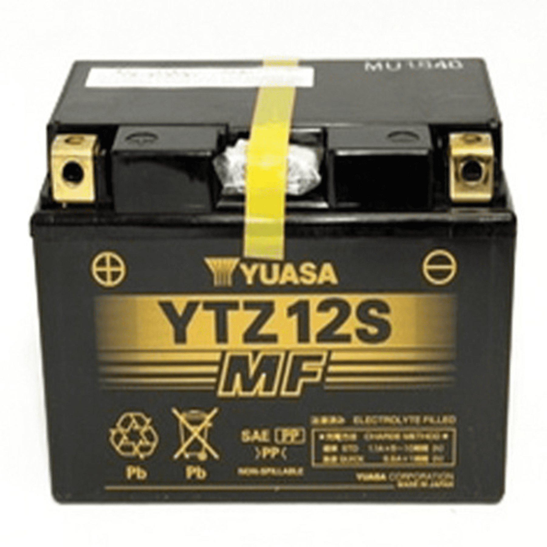 YUASA YTZ12S FACTORY ACTIVATEDMAINTENANCE FREE 12 VOLT BATT - Walmart ...