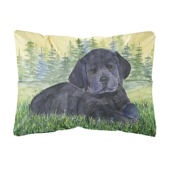 Caroline's Treasures SS8343PW1216 Labrador Decorative   Canvas Fabric Pillow, 12H x16W, multicolor