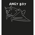 thumbnail image 2 of Halloween Angry Boy Men's Black Crew Neck Short Sleeve Tee-Large, 2 of 2