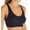 Dark Lapis Blue, variant on Women's Calida 02138 Elastic Bralette Soft Bra (White L)