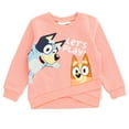 thumbnail image 3 of Bluey Bingo Fleece Crossover Sweatshirt and Jogger Pants Outfit Set Infant to Big Kid, 3 of 5
