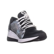 Womens MICHAEL Michael Kors Liv Fashion Trainer Sneakers, Black/Silver