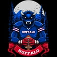 thumbnail image 2 of Game Garment Football Team Fan Sports Short Sleeve Crewneck Mens T-Shirts - Football Graphic Tees Men (Buffalo Black XS-3XL), 2 of 6