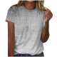 thumbnail image 1 of Camiseta de Cuello Redondo de Manga Corta Impresa de los Pantalones Cortos de las Mujeres, Poliéster de Lentejuelas de Partido de Moda, 1 of 8