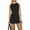Black, variant on Musuos Women's Summer Slim Mini Dress Solid Color Sleeveless Open Back Tank Dress for Cocktail Party