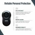 thumbnail image 3 of SABRE 2-in-1 Clip-On Personal Alarm with LED Safety Light, Black, 3 of 14