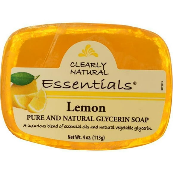 Clearly Natural - Lemon Glycerin Soap Bar, 4 Oz