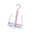 thumbnail image 4 of Hombre de colgilla de zapato Multipropósito multipropósito con clips Ratters de zapatería Sneakers Rack Organizador para balcón Interior Baño Inicio Rosa, 4 of 8