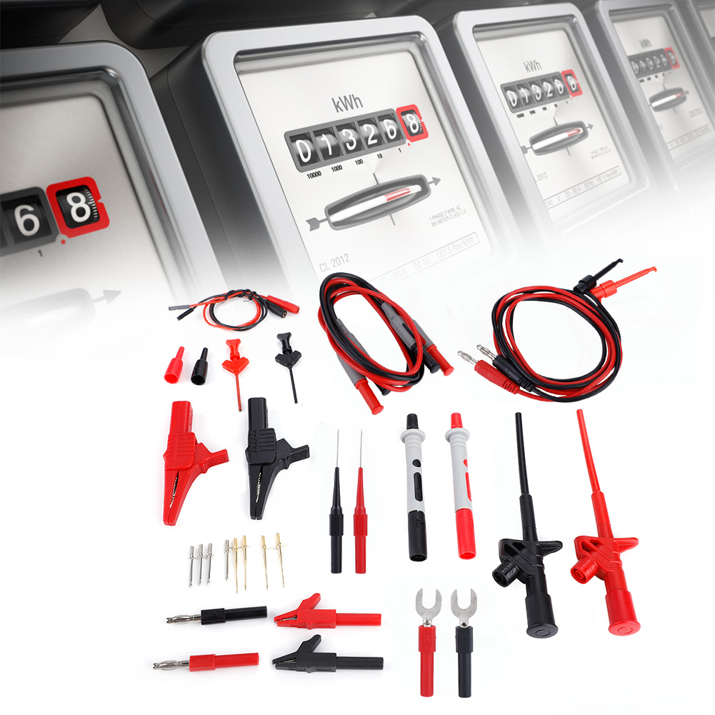Rdeghly Multimeter Test Lead,4mm Banana Plug Electronic Multimeter
