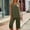 Army Green, variant on Wovilon Women's Plus Size Sleeveless Tank Top and Capri Pants Two Piece Set, Round Neck Gathered Front Elastic Waist Casual Home Outfit for Summer