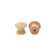 End Grain Wood Knobs 3/4-inch, Pack of 25 Unfinished Small Wooden Knobs for Cabinets, Dressers, Drawer Pull Knobs, Furniture Replacement Knobs, and Crafts, by Woodpeckers