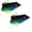 Blue Moon Frog, variant on Hollow Body Frogs with Swimming Legs for Bass Fishing - Ultra Realistic Weedless Top Water Frog Lure for Bass, Pike and More - Floating Topwater Fishing Lures 2.25" - 2 Pack