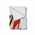 thumbnail image 2 of Saying Soft Flannel Fleece Throw Blanket, I Love Shoes Typography with a High Heel Drawing with Blemishes, Cozy Plush for Indoor and Outdoor Use, 50" x 60", Vermilion and Charcoal Grey, by Ambesonne, 2 of 6