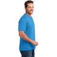 thumbnail image 4 of District ®  Perfect Blend ® Tee. Dm108 M Heathered Bright Turquoise, 4 of 4