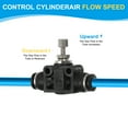 thumbnail image 4 of Uxcell Air Flow Control Valve 5/32 In-Line Push to Connect Air Line Fitting Black, 4 of 6