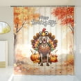 thumbnail image 3 of Happy Thanksgiving Weimaraner Turkey Costume Pumpkins Autumn Leaves Shower Curtain Weim Gray Ghost Dog Lover Waterproof Bathroom Bathtub Curtain - 130144, 3 of 5