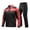 Red@GC@, variant on Mens Motorcycle Rain Suit Patchwork Color Long Sleeve Cycling Jacket Pants Water Resistant Rain Set For Bike Riding Camping Hiking