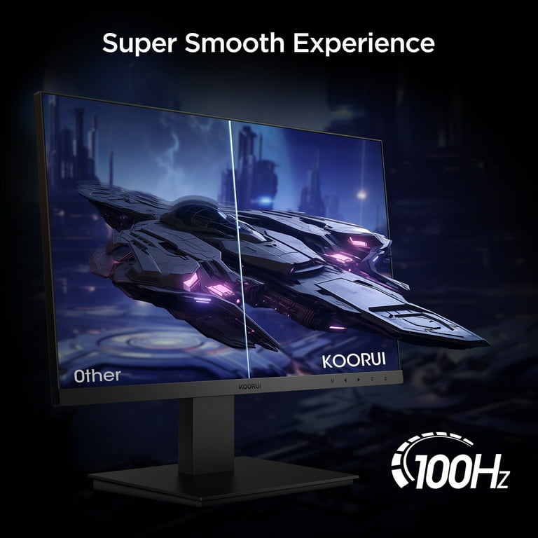 KOORUI 24'' FHD Gaming Monitor with Built-in Speakers, 100Hz