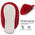 thumbnail image 6 of Ecetana Women's Furry Slippers Comfy Memory Foam Fuzzy Fluffy Slippers Non-slip Indoor House Shoes, 6 of 8