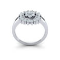 thumbnail image 3 of Real 1carat Round Cut Diamond Prong Fancy Modern Bridal Engagement Ring Solid Wedding Solid 14K Gold GH I1, 3 of 3